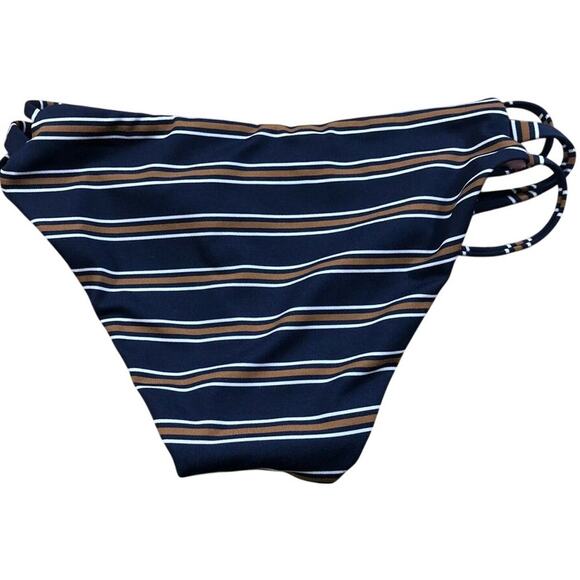 Isabella Rose Bikini Bottom XS Blue Purple Broadway Split Tab Swimwear Strappy - Picture 3 of 7